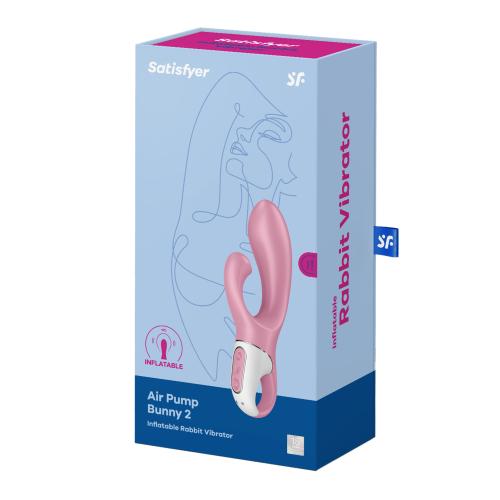 Satisfyer Air Pump Bunny 2 - Light Red