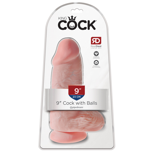 King Cock Chubby Realistische Dildo Met Balzak - 18 cm