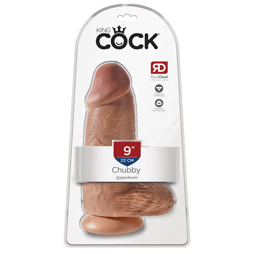 King Cock Chubby Realistische Dildo Met Balzak - 18 cm