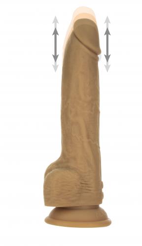 Naked Addiction - Realistische Stotende Dildo met Afstandsbediening - 23 cm