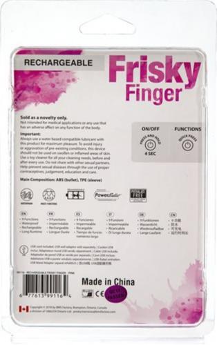 Frisky Finger Oplaadbare Bullet Vibrator - Roze