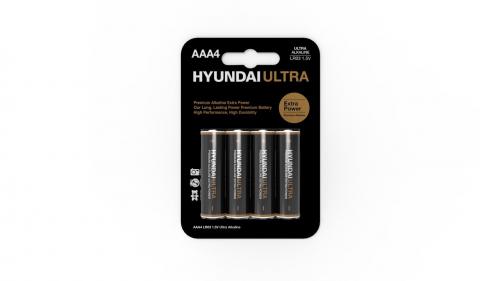 Hyundai Ultra Batterijen AAA - 4 Stuks