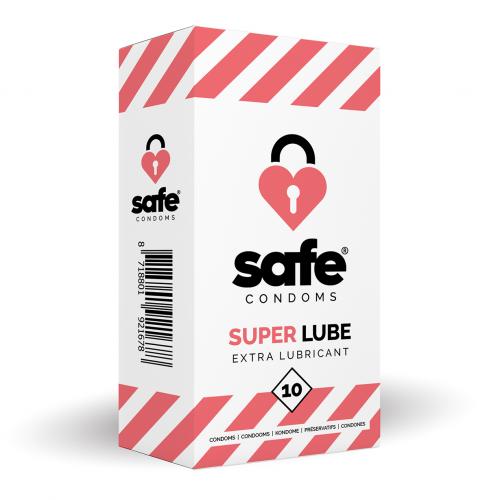 SAFE - Condooms Met Extra Glijmiddel - Superlube - 10 stuks