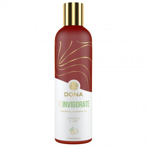 Dona - Essential Vegan Massage Olie Reinvigorate Kokosnoot Limoen 