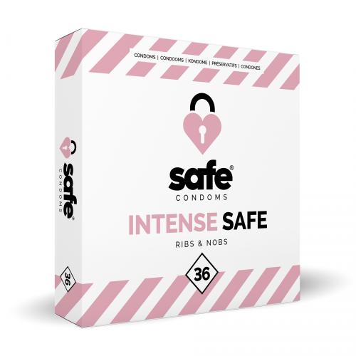 SAFE - Condooms - Ribbels & Noppen - 36 stuks