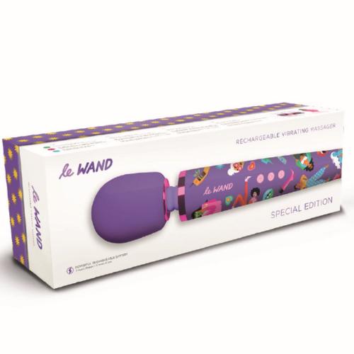 Le Wand Feel My Power Wand Vibrator By Jade Purple Brown