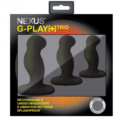 Nexus - G-Play Trio Plus Unisex Vibrator Pack - S/M/L