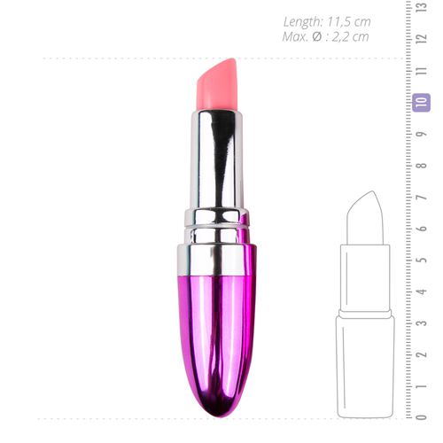 Roze lipstick vibrator van EasyToys