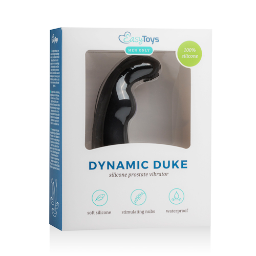 Dynamic Duke Geribbelde Prostaat Vibrator - Zwart