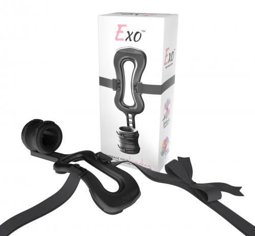 Exo™ Hands Free Pleasure Wearable - Zwart