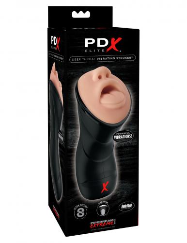 PDX Elite Deep Throat Vibrerende Masturbator 