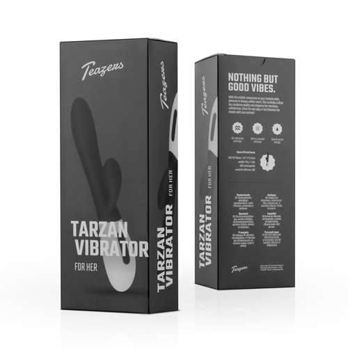 Teazers Tarzan Vibrator - Zwart