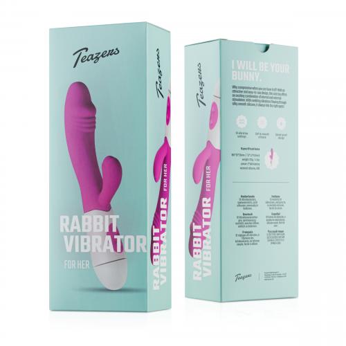 Realistische Rabbit Vibrator - Roze