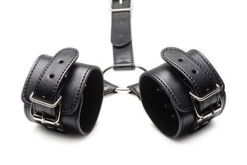 Halsband Met Polsboeien Restraint Set - Zwart