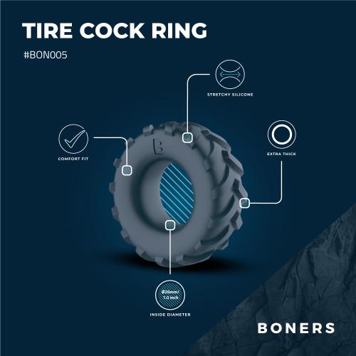 Boners Band Cockring - Grijs