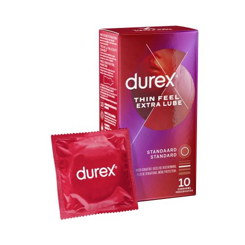 Durex Thin Feel Extra Glijmiddel - 10 stuks