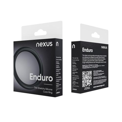 Nexus - Enduro Siliconen Cockring - Zwart