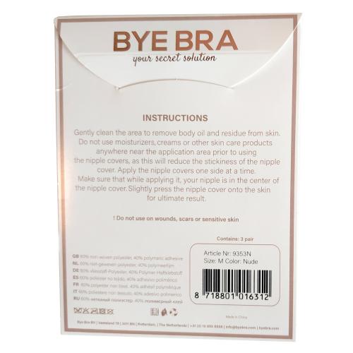 Bye Bra - Silk Tepel Stickers Nude - 3 paar