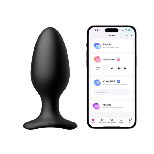 Lovense - Hush 2 Vibrerende Buttplug Met App - Zwart