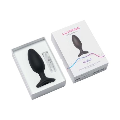 Lovense - Hush 2 Vibrerende Buttplug Met App - Zwart