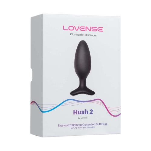 Lovense - Hush 2 Vibrerende Buttplug Met App - Zwart