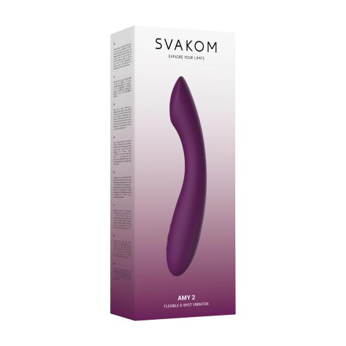SVAKOM - AMY 2 G-Spot & Clitorale Vibrator - Paars
