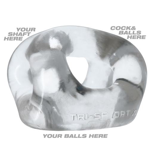 Oxballs - Tri-Sport XL Thicker 3-Ring Cockring - Transparant