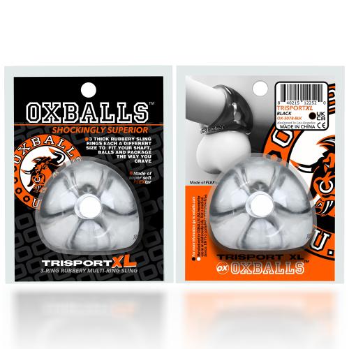 Oxballs - Tri-Sport XL Thicker 3-Ring Cockring - Transparant