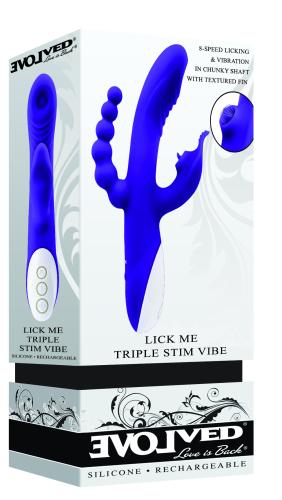 Evolved - Lick Me Triple Stim Vibe Vibrator - Paars