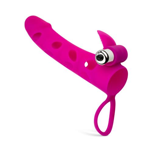 Penis Sleeve Met Bullet Vibrator - Roze