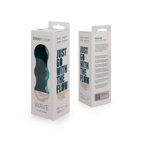 Gildo - Ocean Wave Glazen Dildo