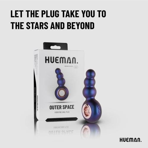 Hueman - Outer Space Vibrerende Buttplug