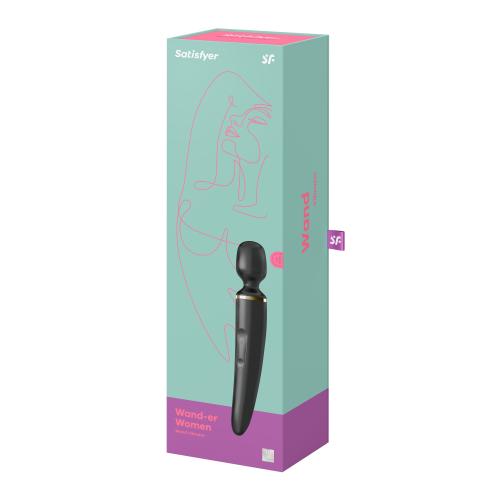 Satisfyer Wand-er Woman - Zwart/Goud