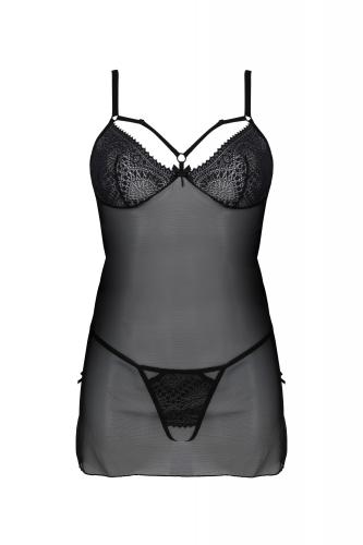 Drosera Chemise Curvy - Zwart