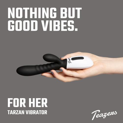 Teazers Tarzan Vibrator - Zwart