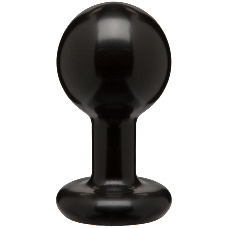 Round Butt Plug - Medium - Black
