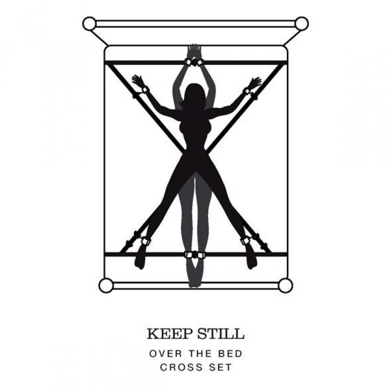 Fifty Shades of Grey – Keep Still Bett-Fesselsystem – Schwarz