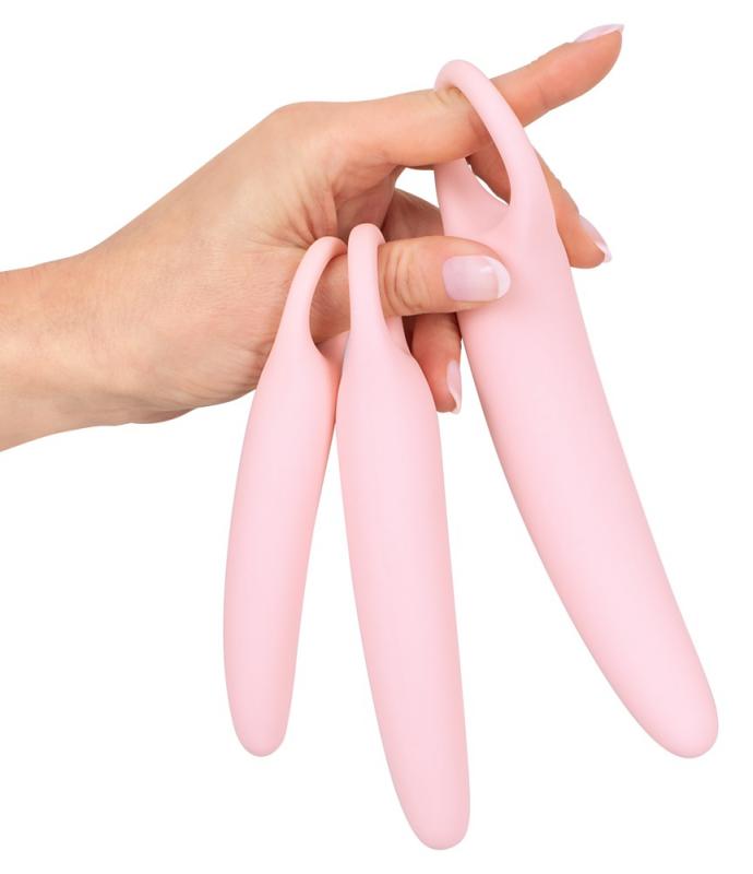 Lot de dilatateurs vaginaux en silicone - Rose 3