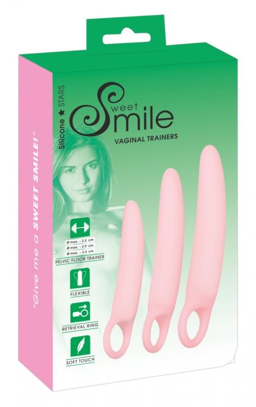 Lot de dilatateurs vaginaux en silicone - Rose 5
