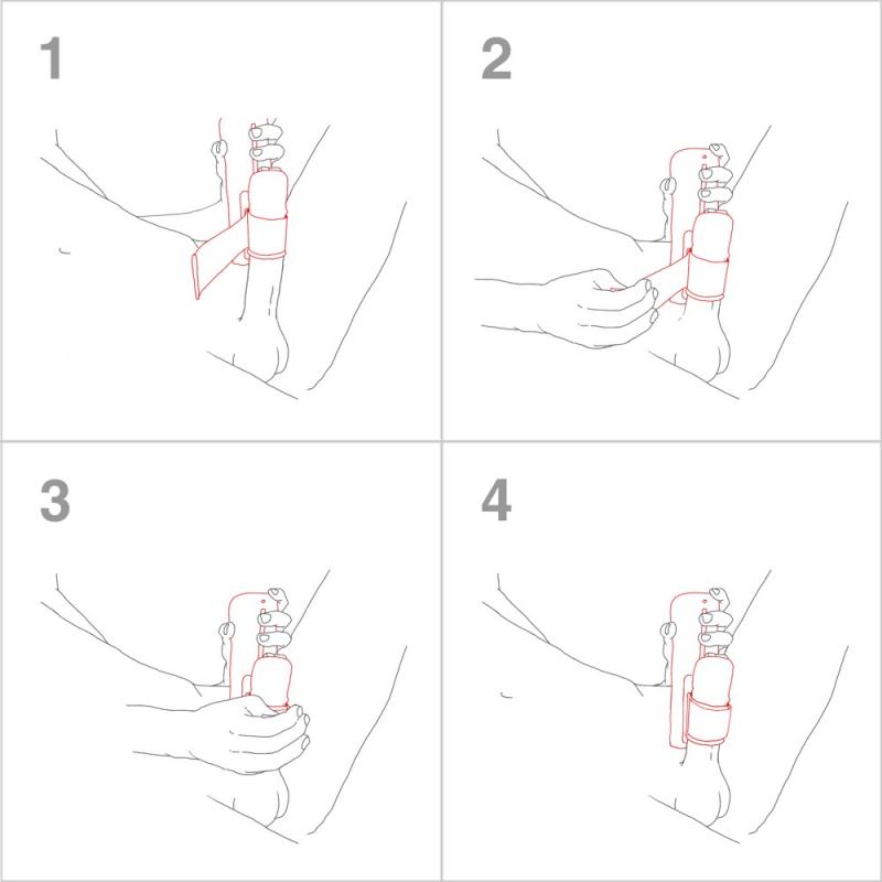 - Masturbateur connecté avec manchon ajustable - Noir 5