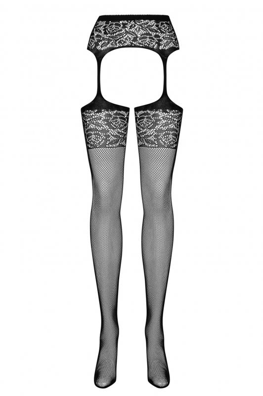 Ensemble avec bas résille et porte-jarretelles 6
