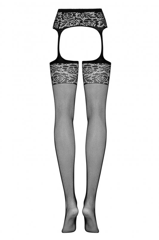 Ensemble avec bas résille et porte-jarretelles 7
