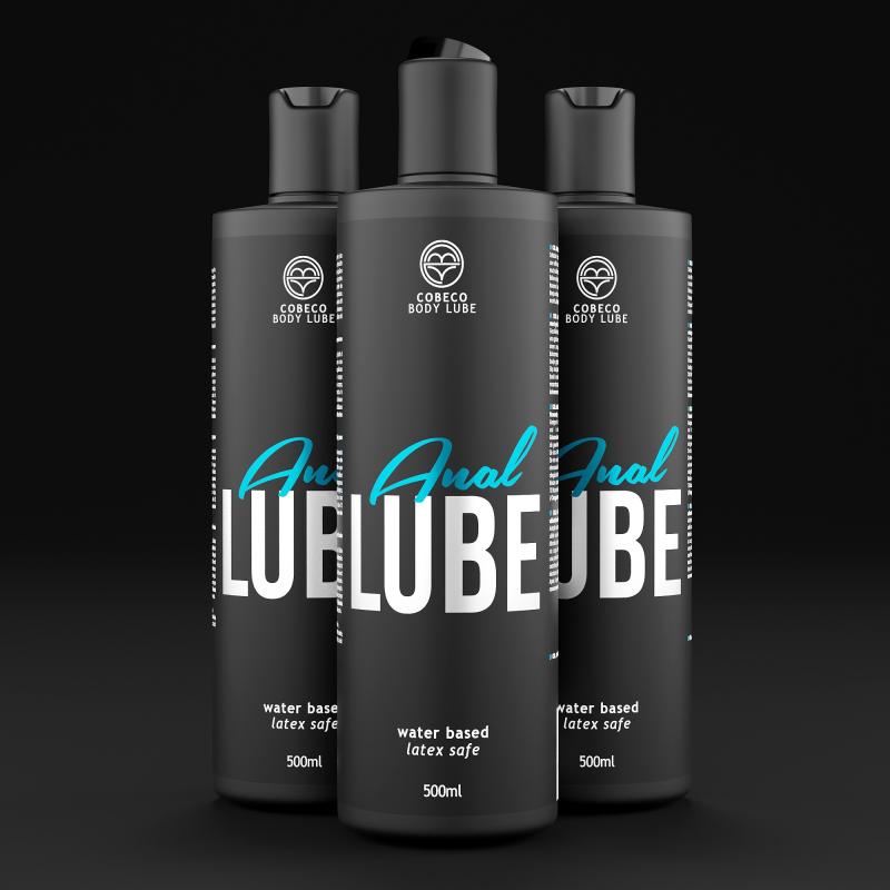 Bouteille de lubrifiant anal à base d'eau Cobeco 500 ml 5