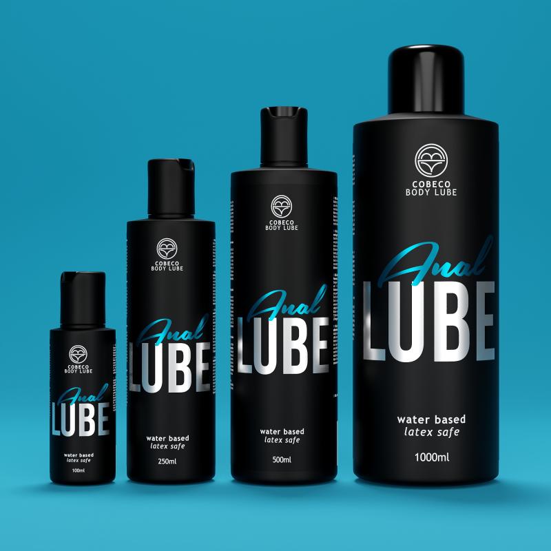 Bouteille à base d'eau de lubrifiant anal Cobeco 250 ml 5