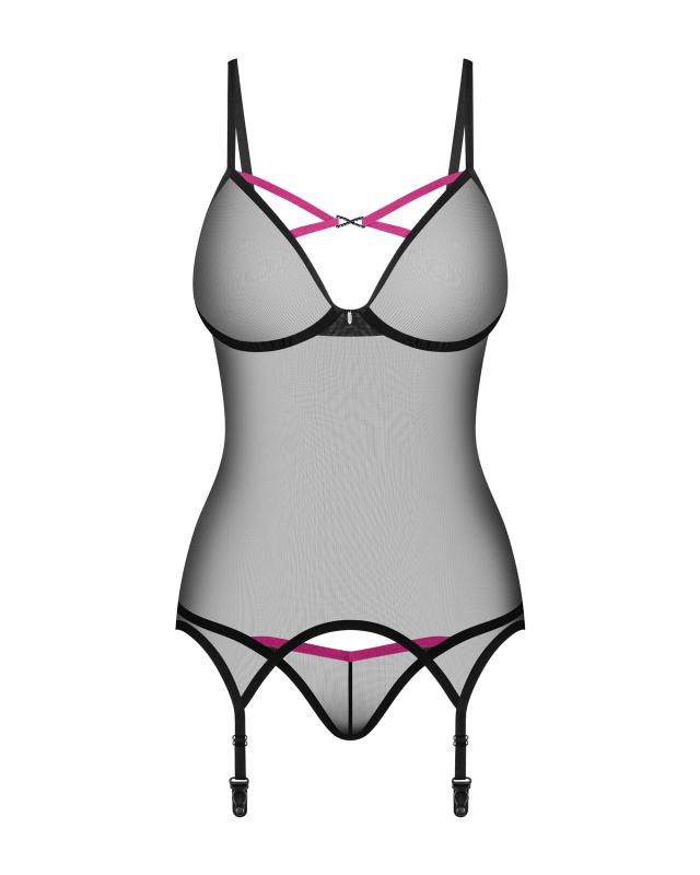 - Corset & String Novenes - Noir/Violet 3