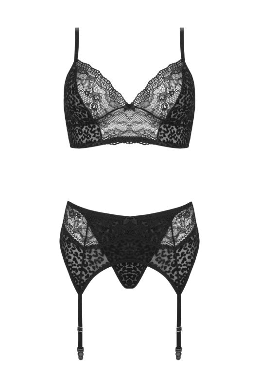 Ensemble de lingerie 3 pièces Sanne - noir 4
