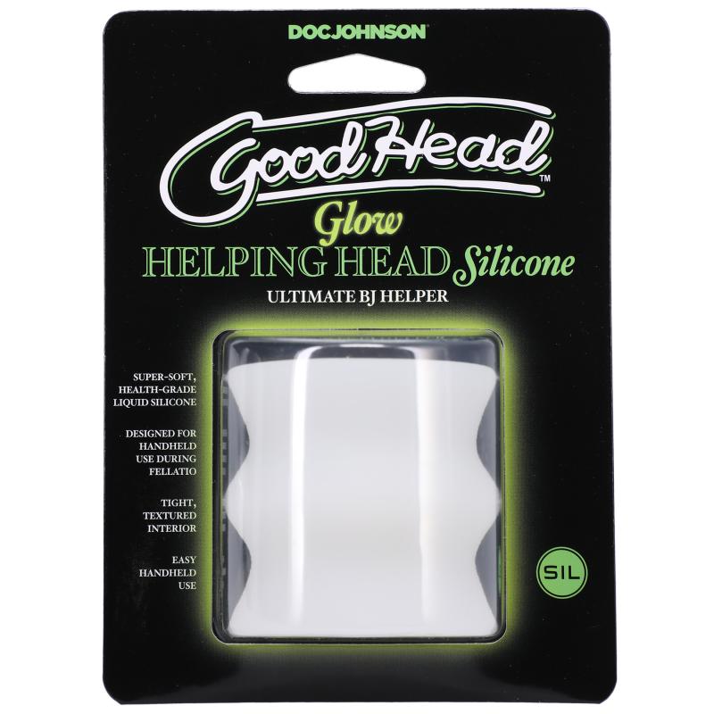 Thumbnail - Doc Johnson - GoodHead Glow Helping Head Silicone - Weiß