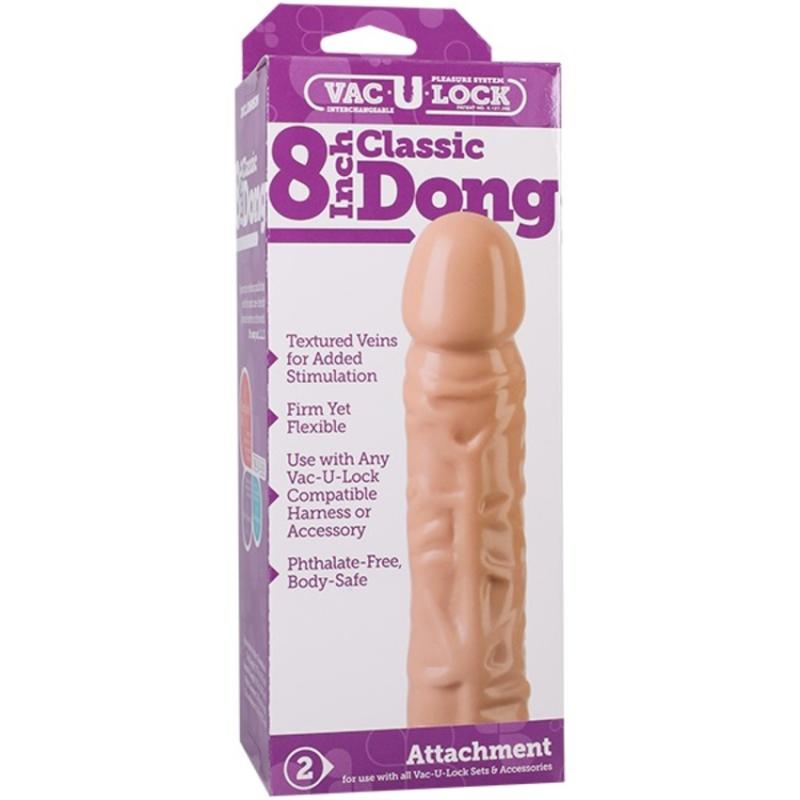 - VacULock Dildo de 20 cm - Beige 5