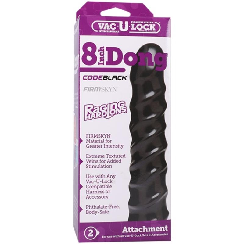 - VacULock CodeBlack 20,3 cm Dong Raging HardOns - Noir 3