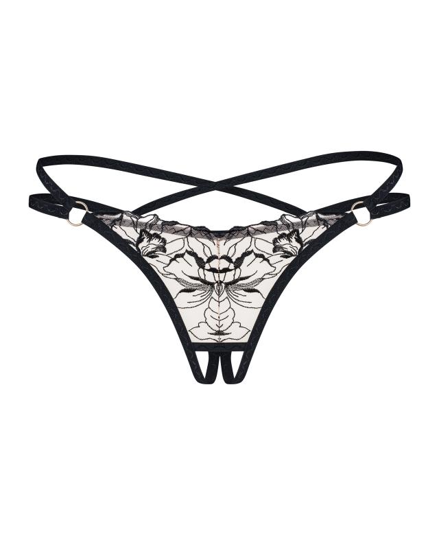 Obsessive - Vila Blanes Schrittloser String - Schwarz